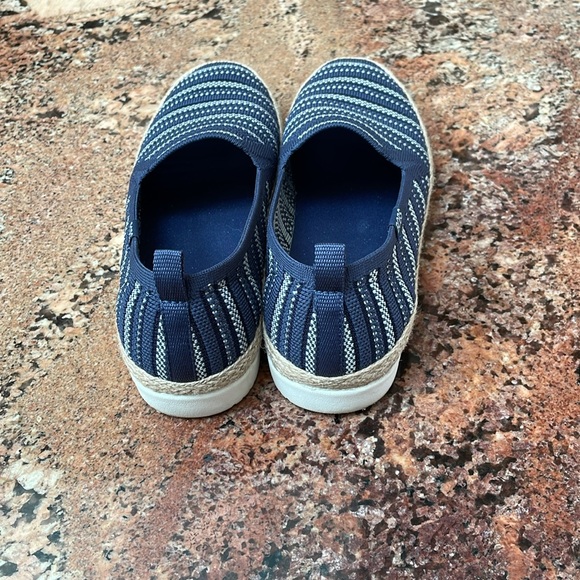 Bobs Memory Foam Stripe Skechers Flexapadrille Size 8 Gently Worn Like New - Picture 3 of 10